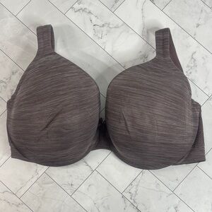 NWOT Cacique Lane Bryant Womans Bra Taupe Heather Full Coverage UNDERWIRE 38F